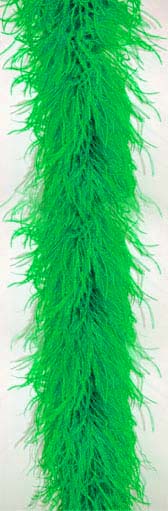 Ostrich feather boa 4 ply - #31 KELLY GREEN